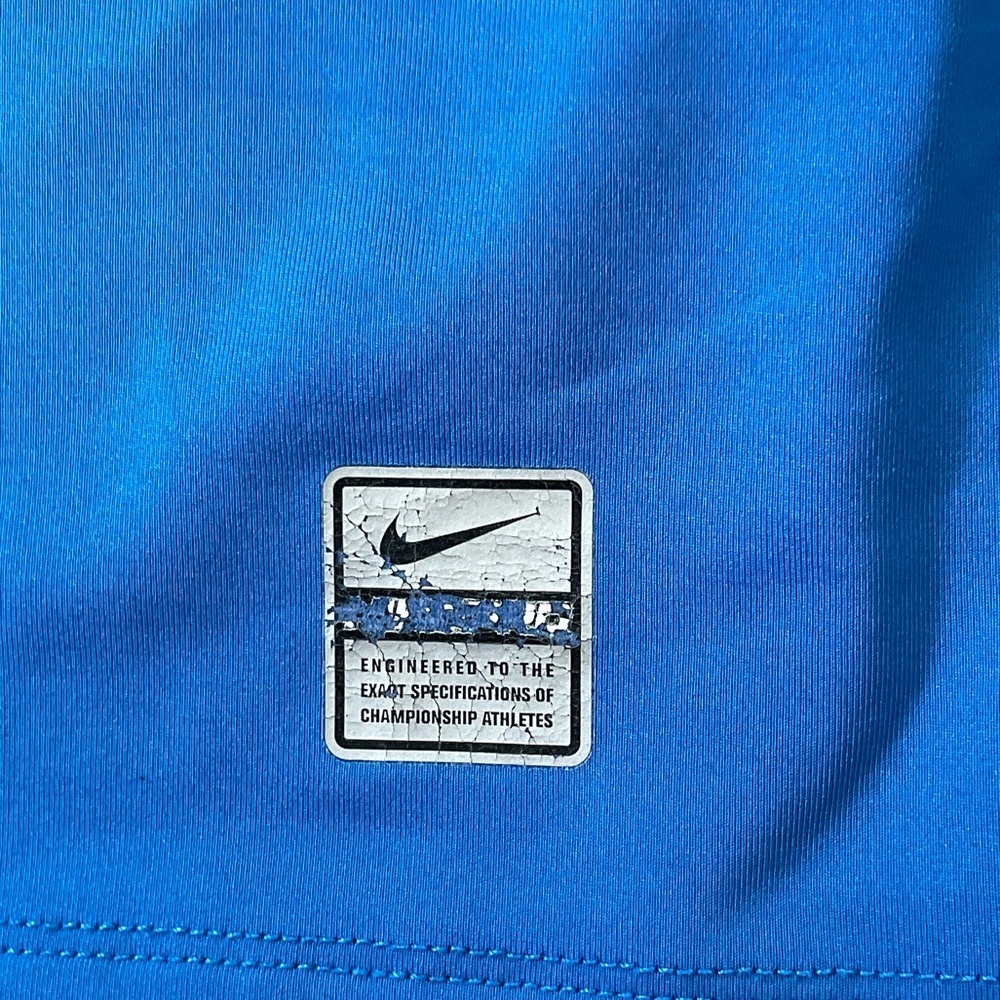 Nike Royal Blue Long Sleeve Performance Top dry fit size M - Picture 4 of 6